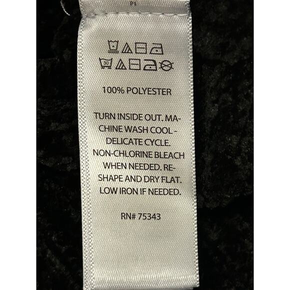 Cynthia Rowley NWT Knit Pullover Hoodie Size Small Black Drawstring - Picture 4 of 9